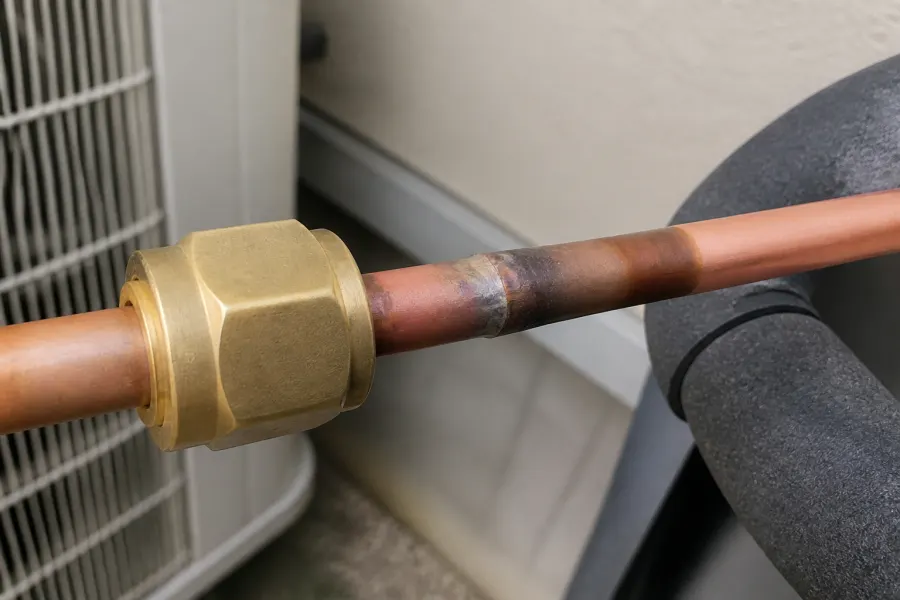 After: repaired joint