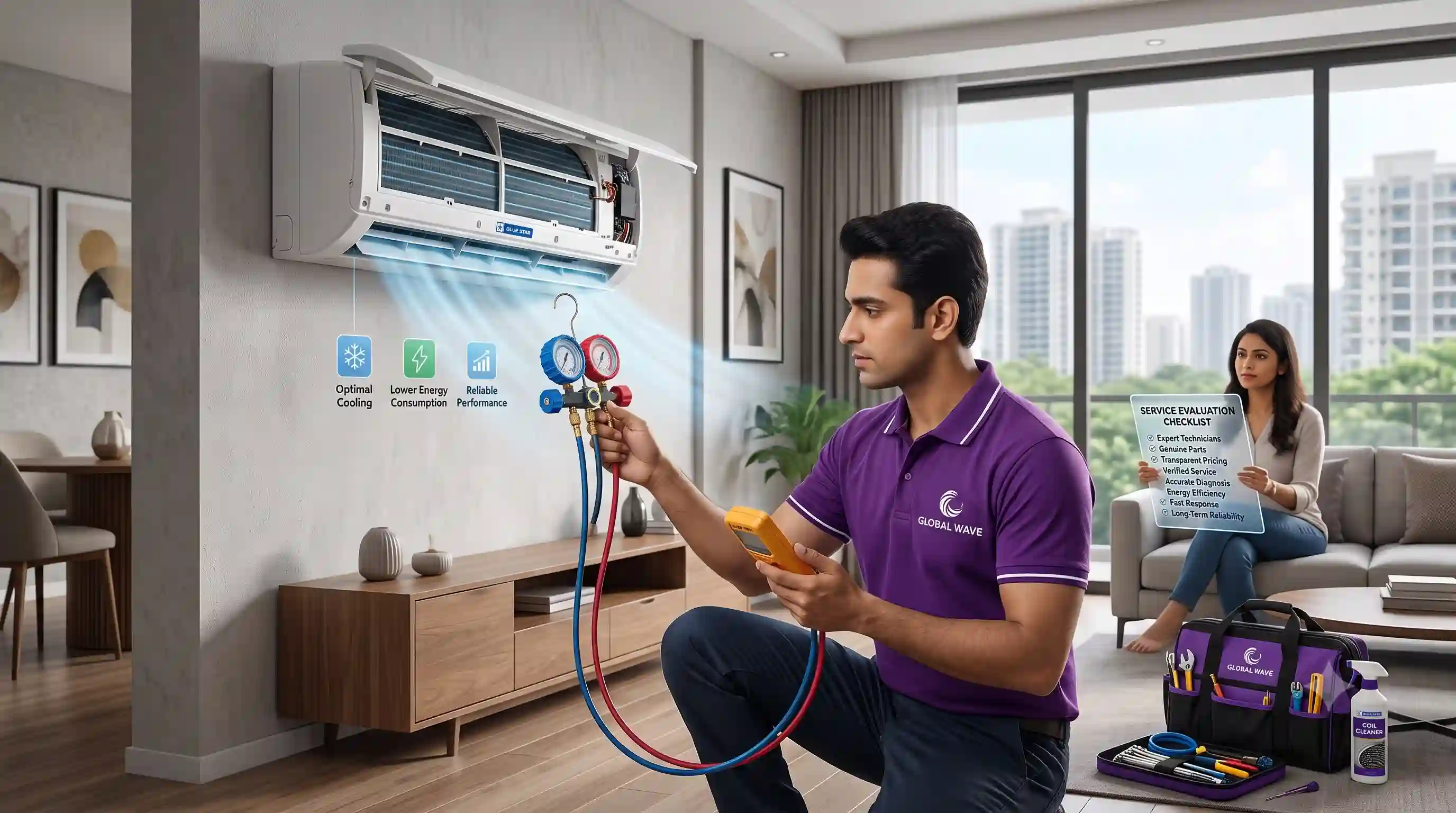 Choosing the Right Bluestar AC Service in DLF: Top Factors to Consider for Optimal Performance