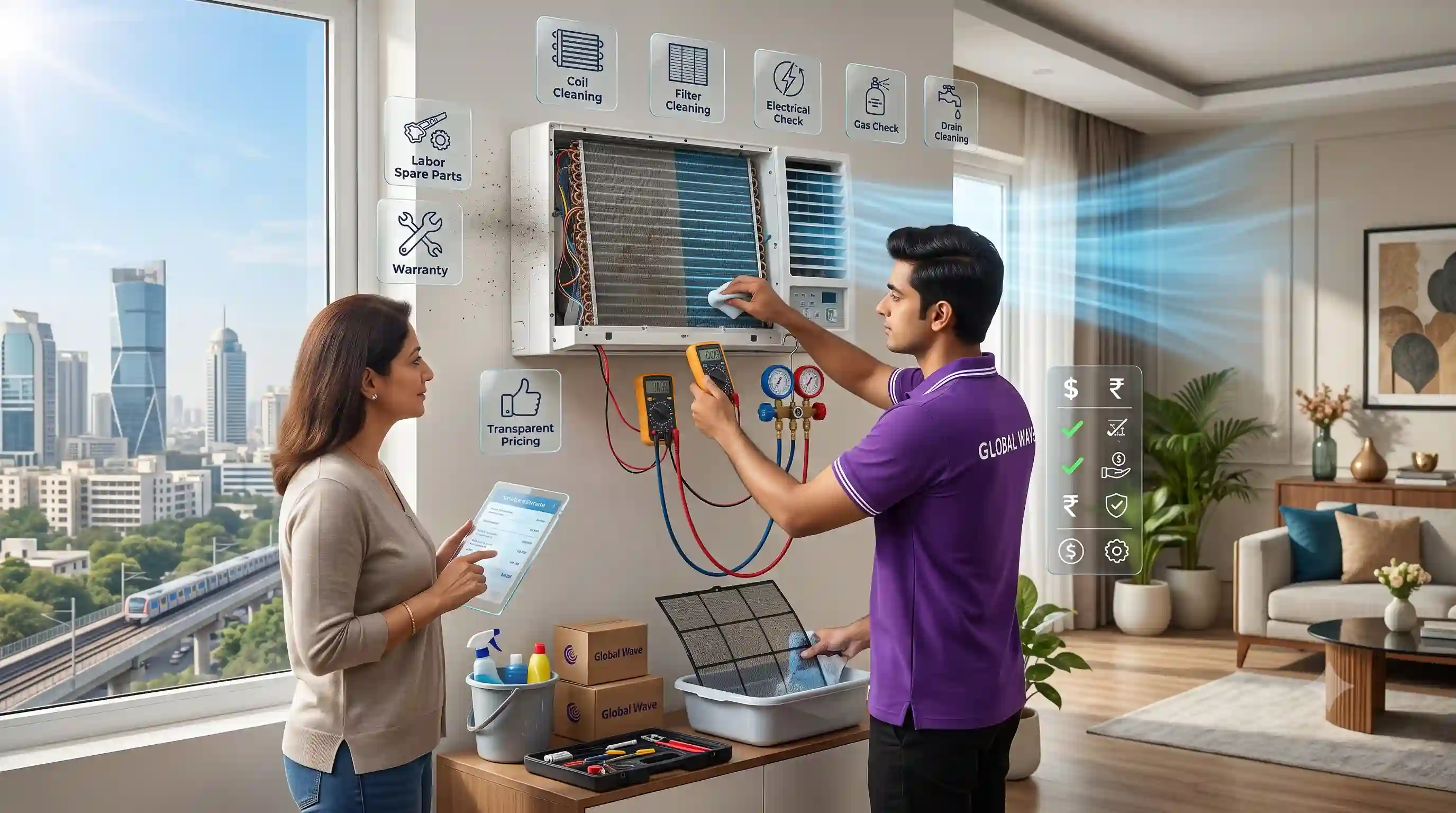 Understanding Window AC Service Charges in Gurgaon: A Comprehensive Breakdown
