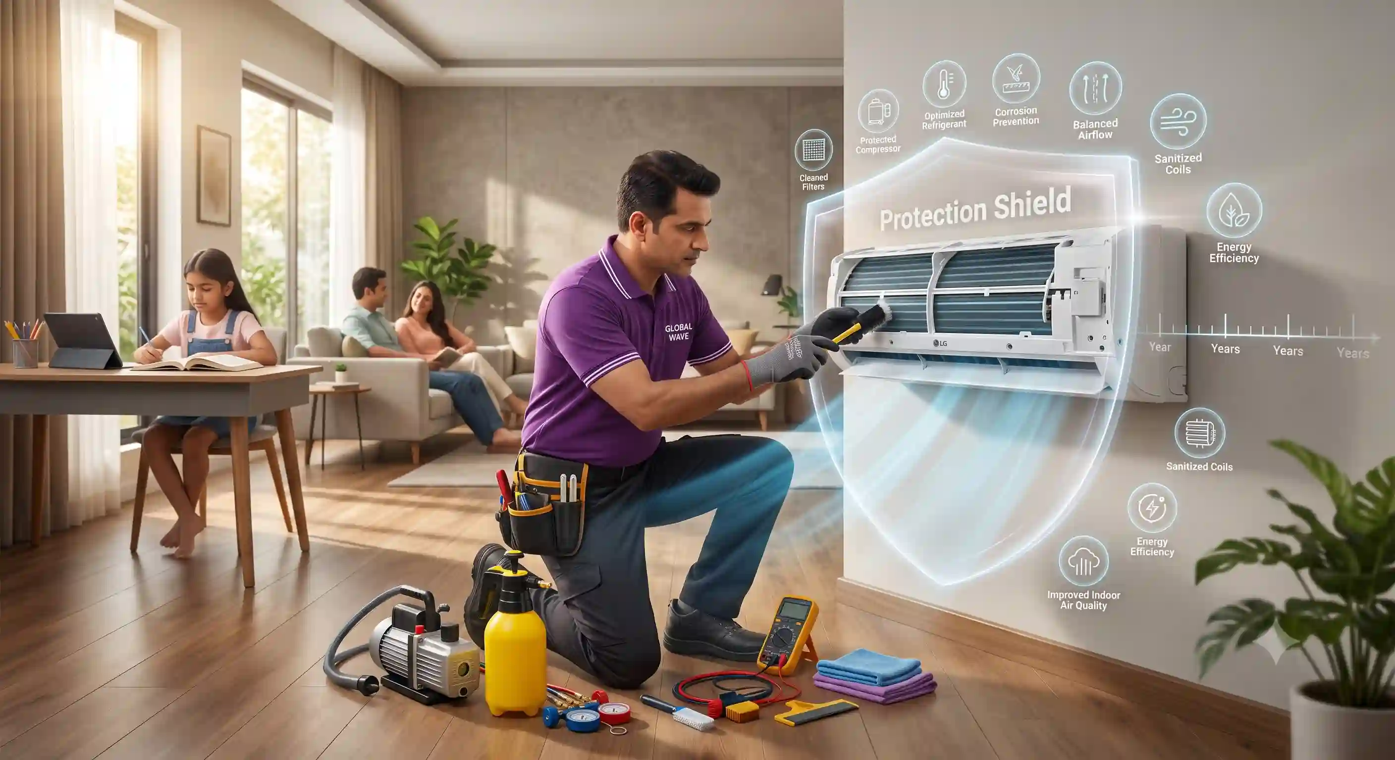 Maximize Your Air Conditioner's Lifespan with LG AC Service in India