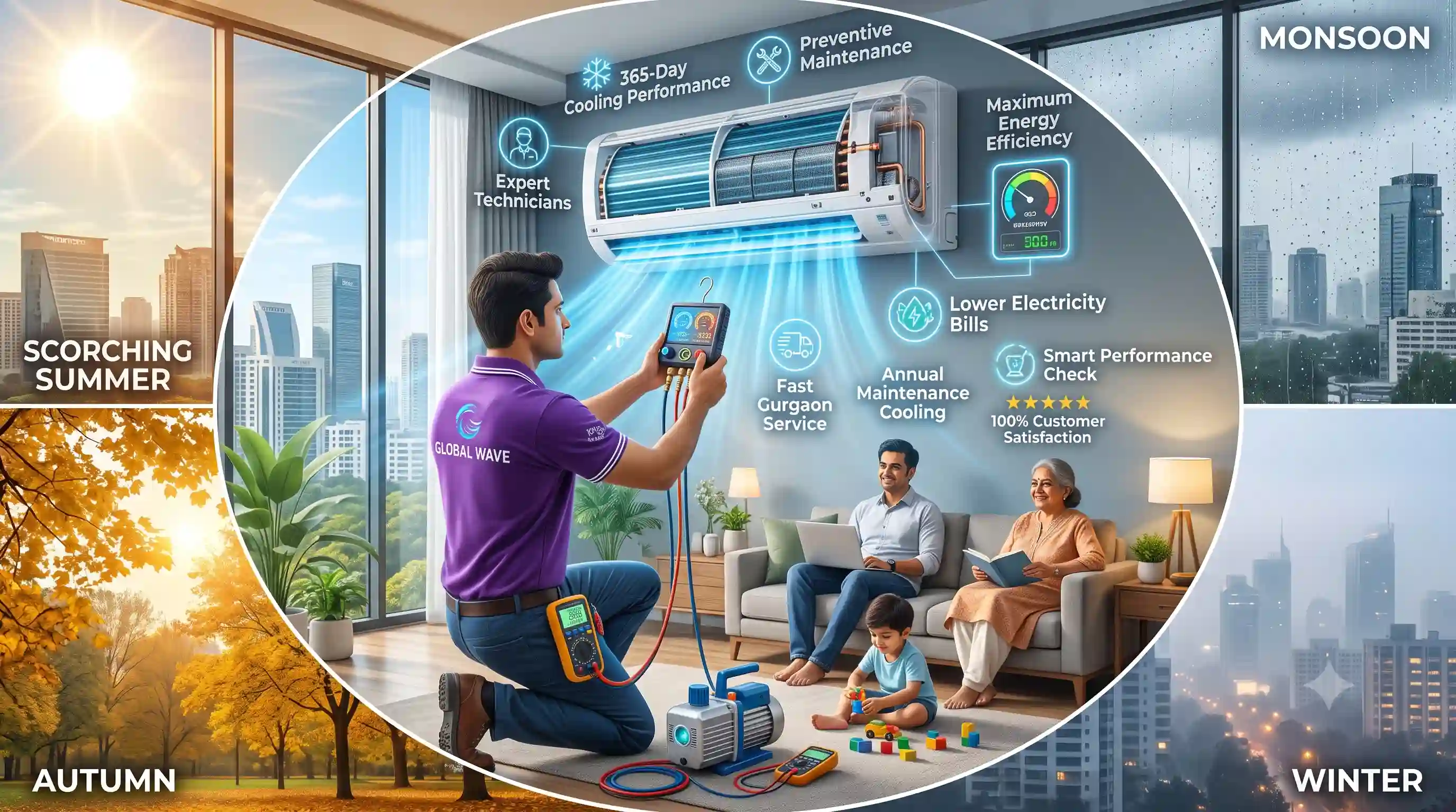 Why Gurgaon Service is Essential for Ensuring Year-Round Air Conditioning Efficiency