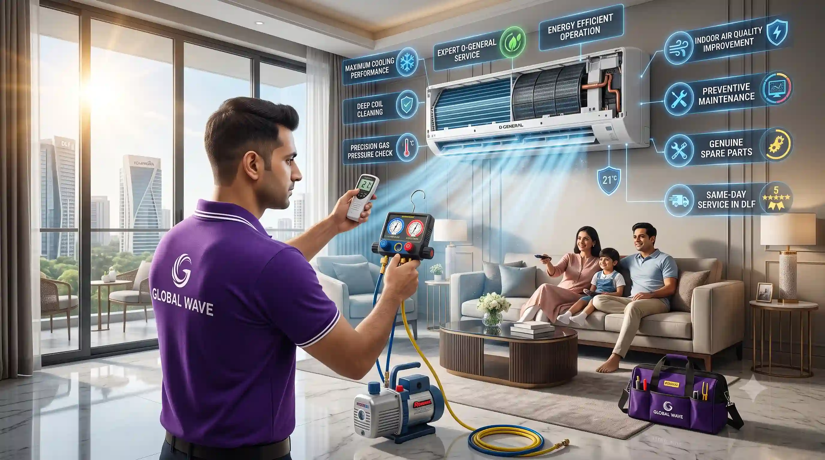 Top Reasons to Choose O-General AC Service in DLF for Unmatched Cooling Solutions