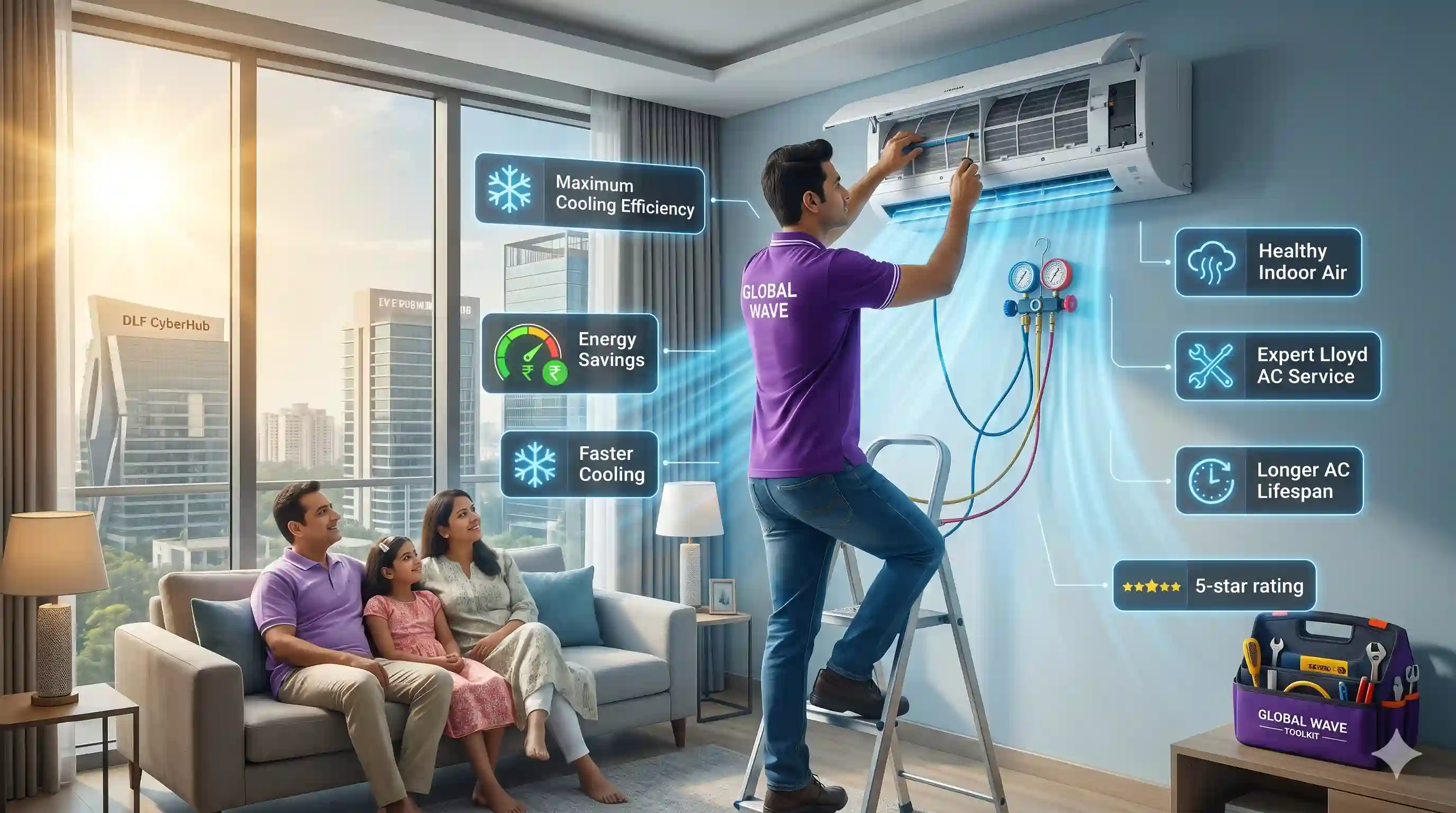 Maximizing Efficiency: The Comprehensive Benefits of Lloyd AC Service Center Near You in Gurgaon