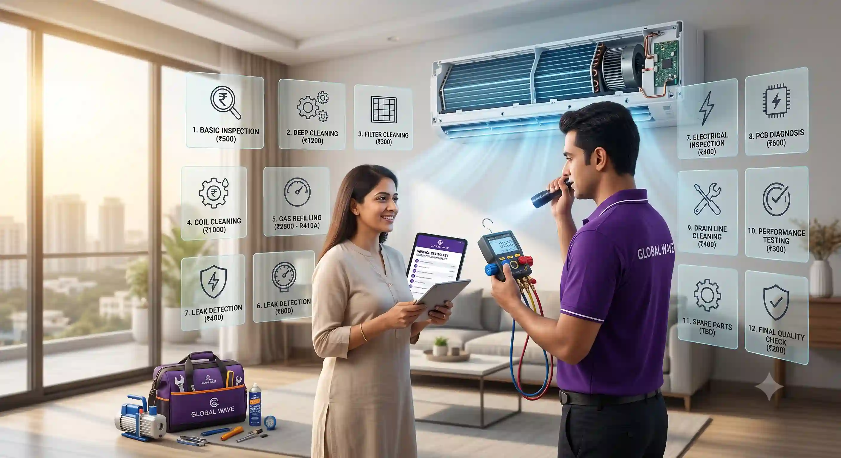 Understanding the Costs of AC Service in Gurgaon: A Comprehensive Breakdown