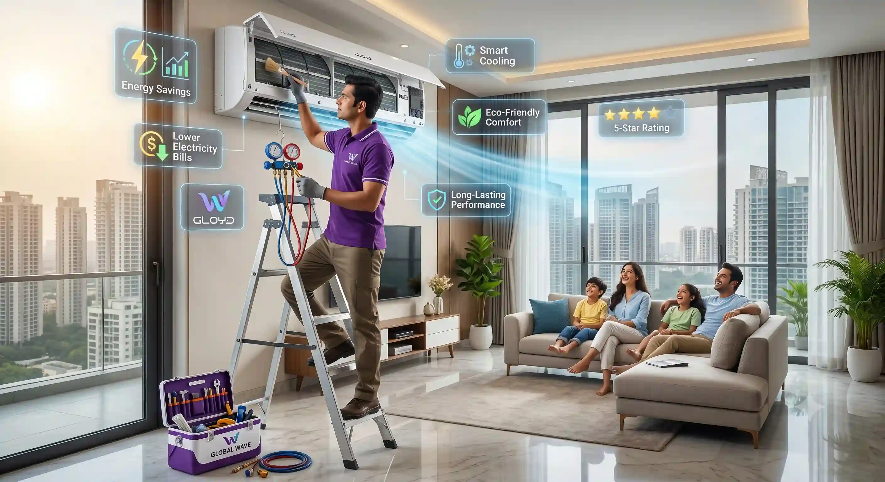 Unlock Energy Efficiency and Comfort with Lloyd AC Service in DLF