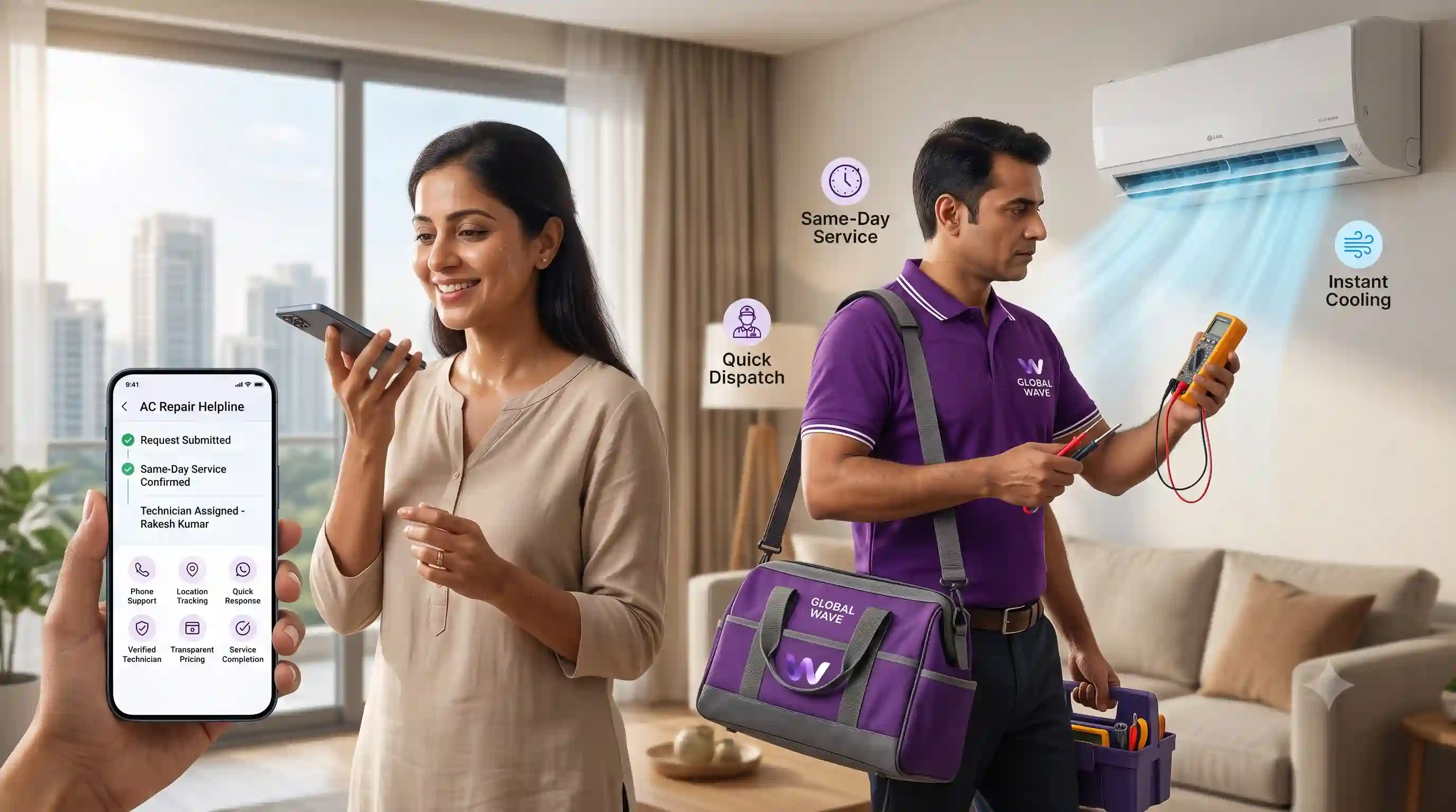 AC Repair Helpline in Gurgaon — How to Book Same-Day Service