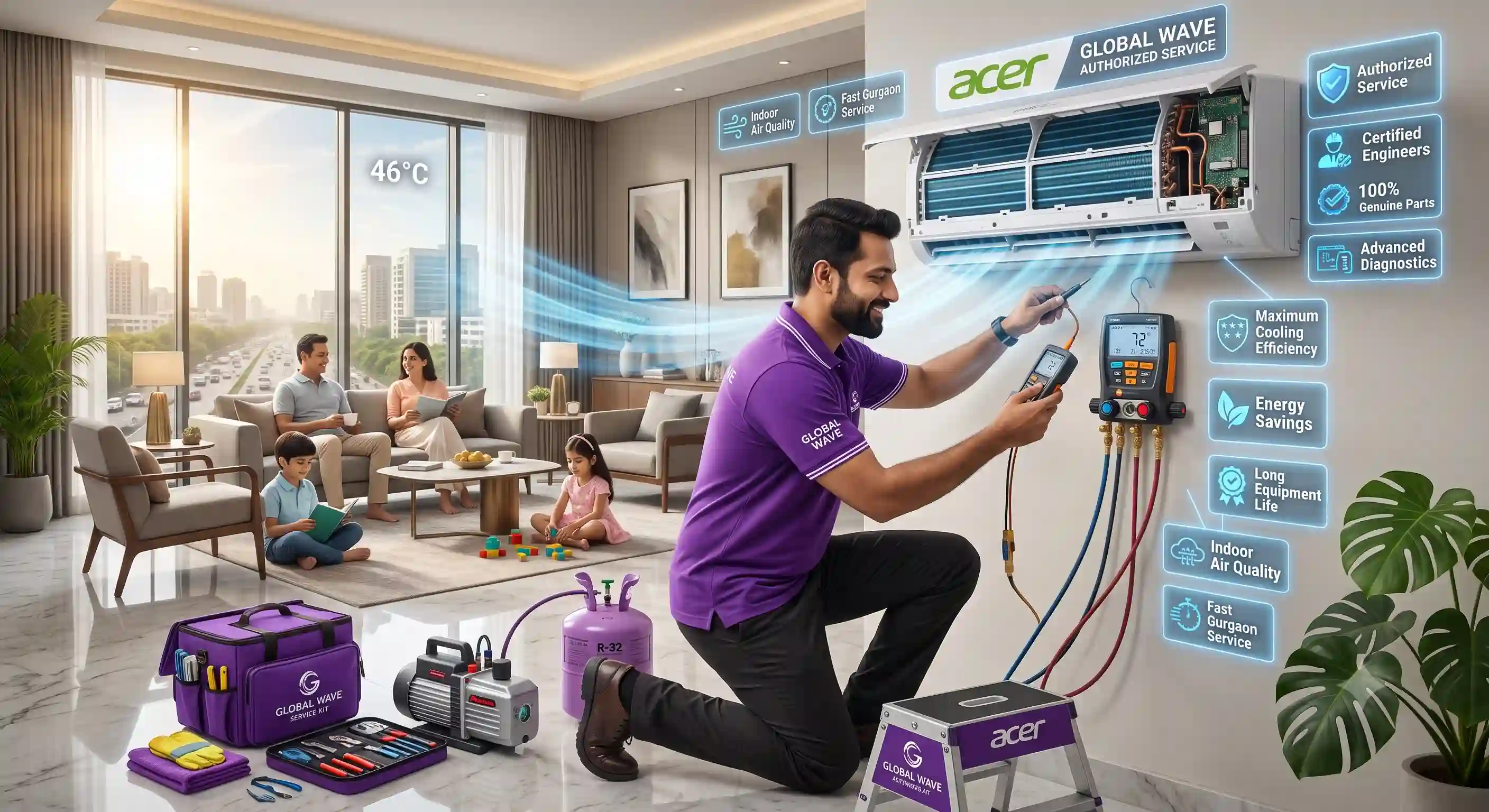 Unlock Comfort: The Advantages of Choosing an Authorized Acer Service Center in Gurgaon for Your AC Needs