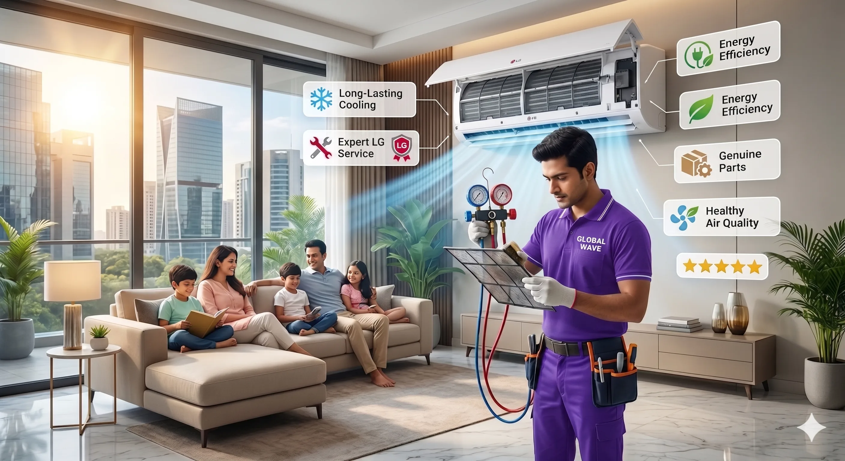 Why Choose LG AC Service in Gurgaon for Long-Lasting Performance
