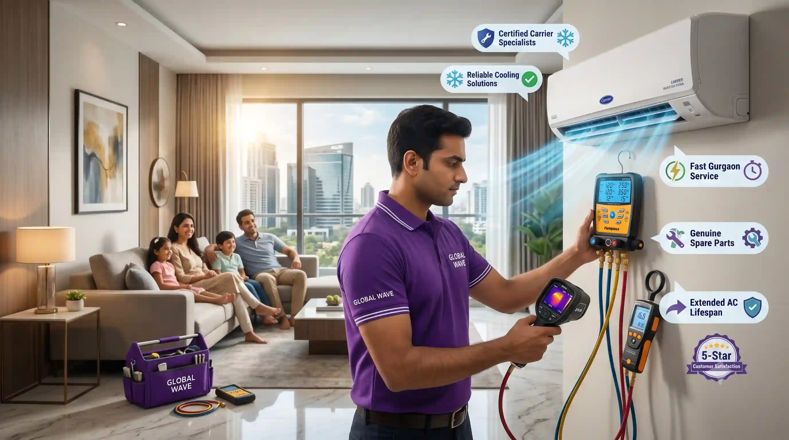Finding the Best Carrier AC Service Center in Gurgaon for Reliable Cooling Solutions